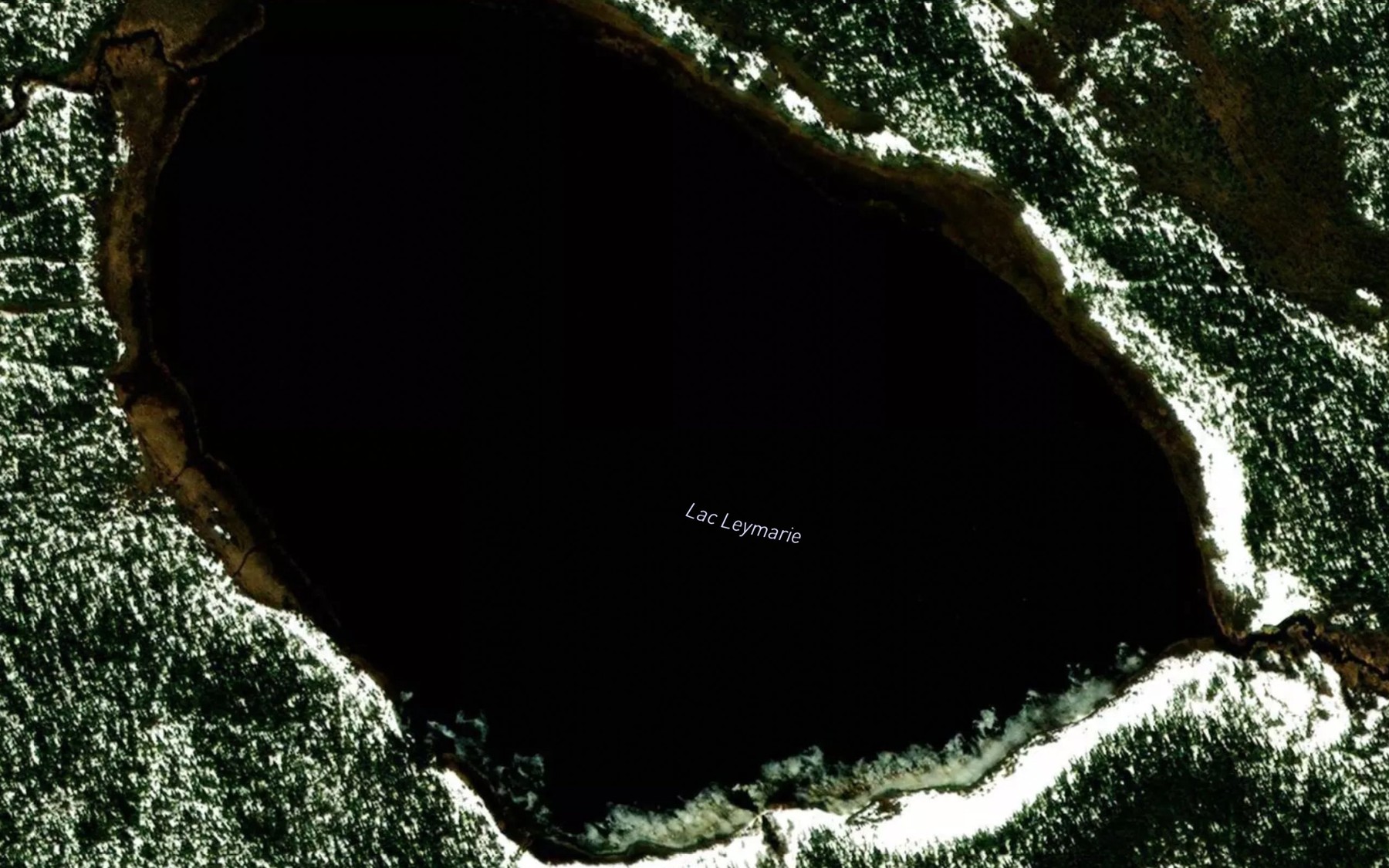 Satellite map of the Lac Leymarie