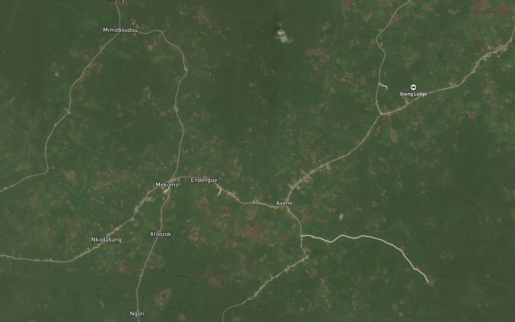 Satellite map of the Akok