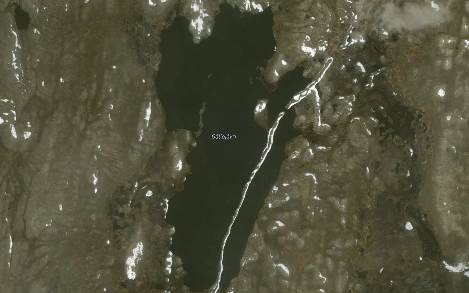 Satellite map of the Gallujavri