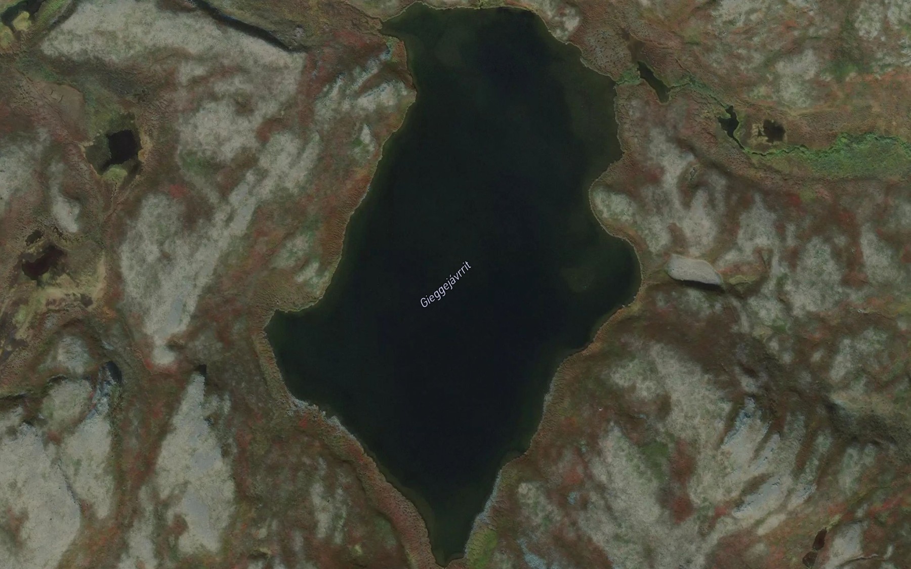 Satellite map of the Gieggejavrit