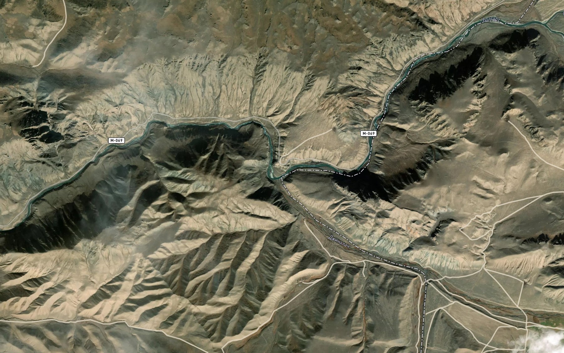 Satellite map of the Bolgart