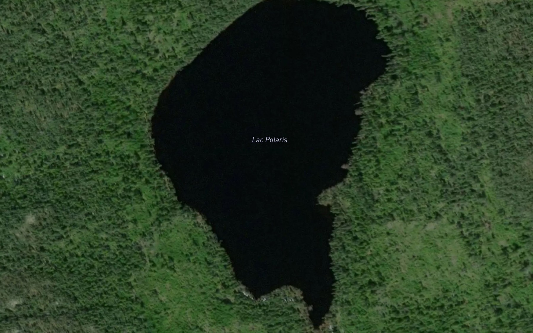 Satellite map of the Lac Polaris