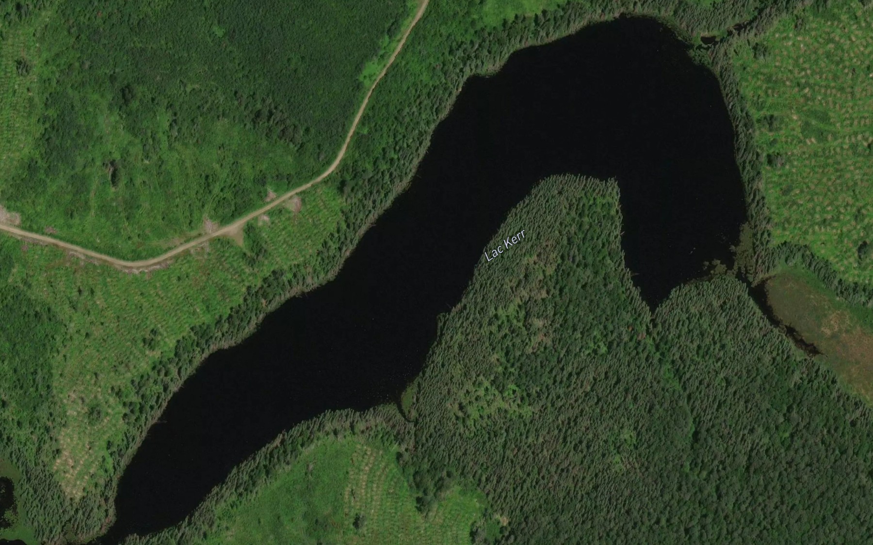 Satellite map of the Lac Kerr