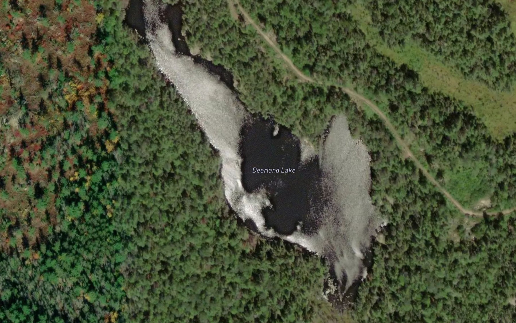 Satellite map of the Deerland Lake