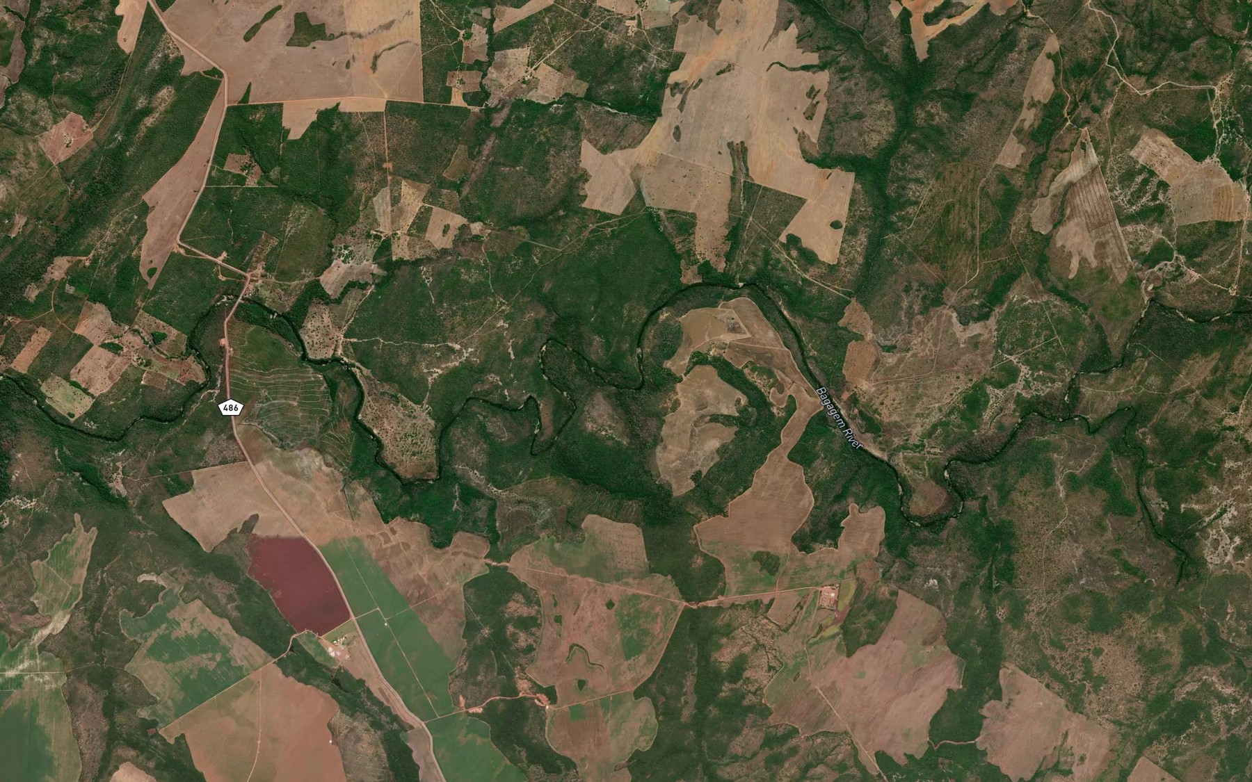Satellite map of the Corrego Raiz
