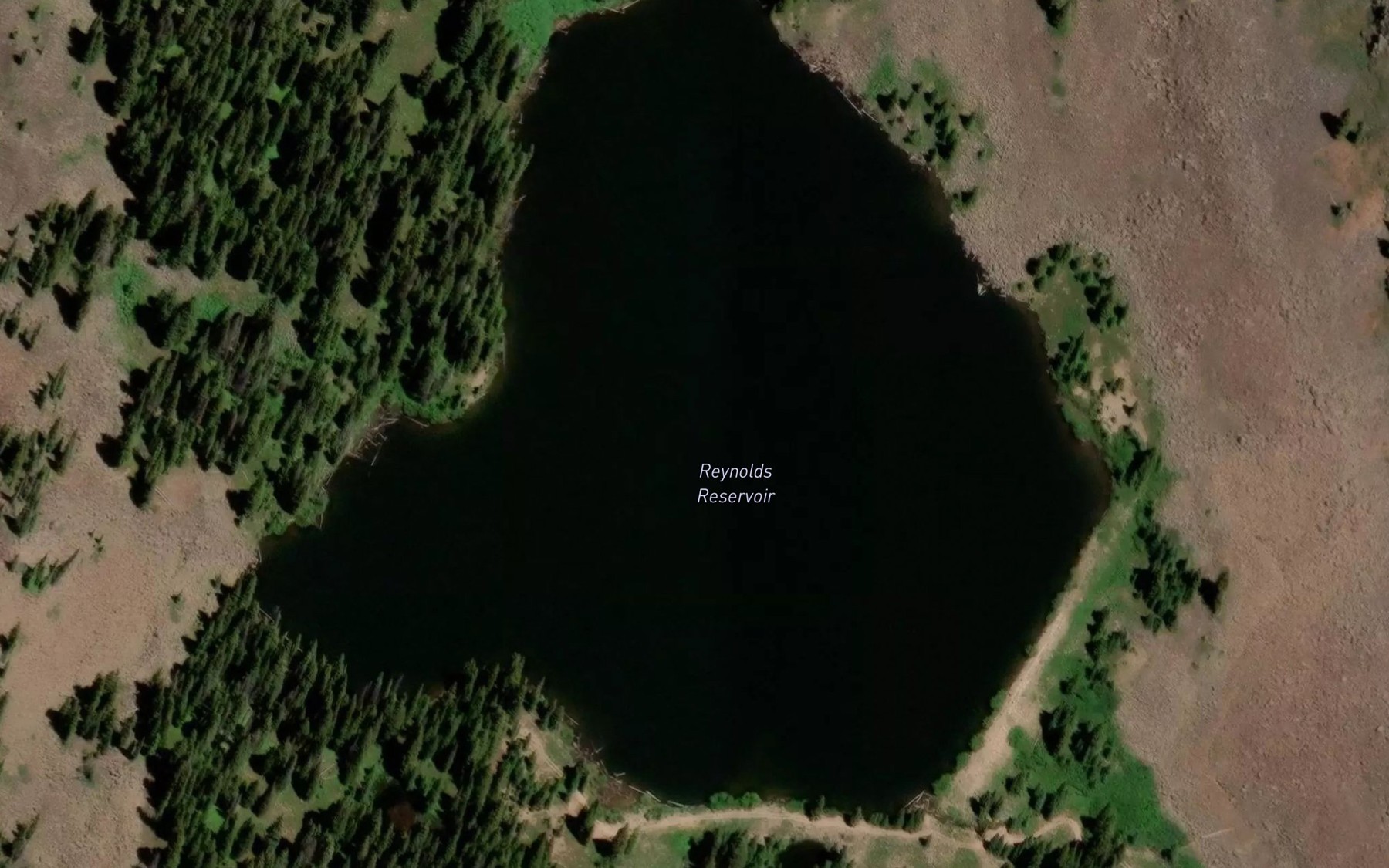 Satellite map of the Reynolds Reservoir