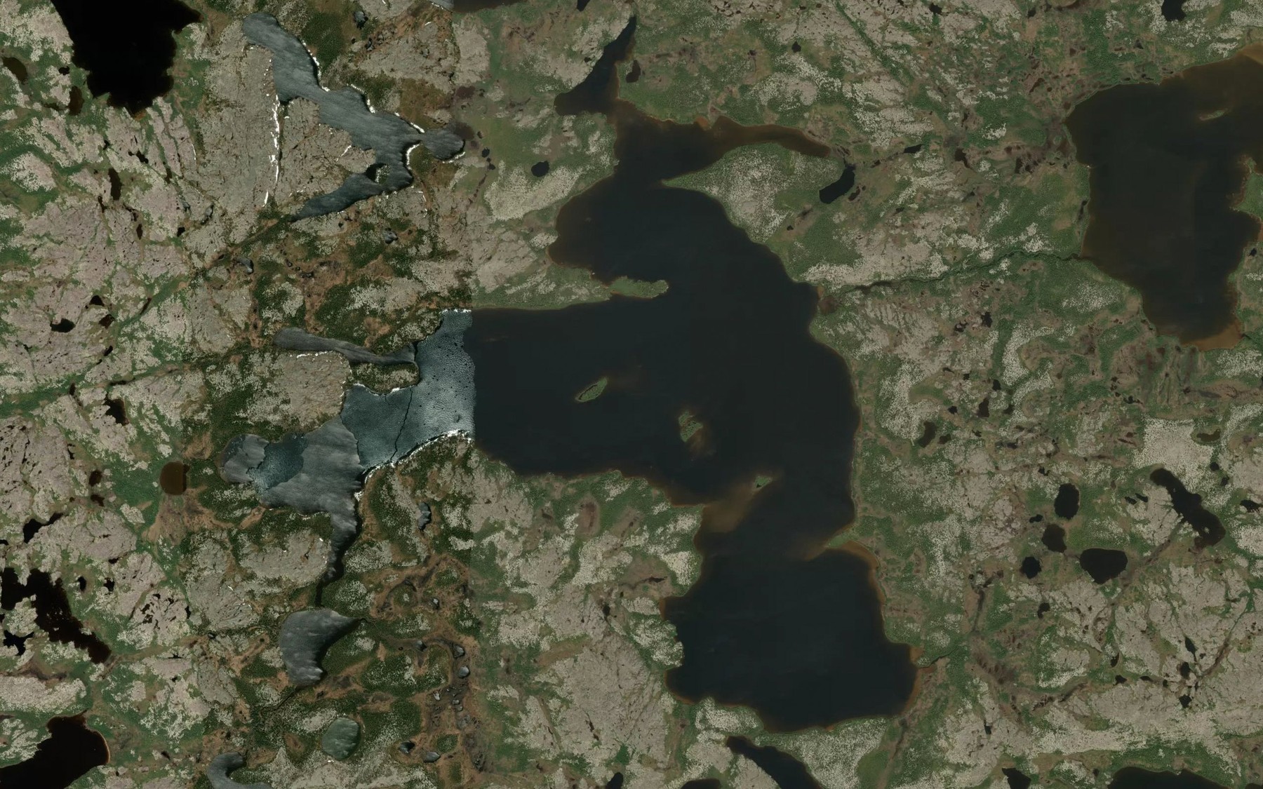Satellite map of the Lac Kamaschakwakamach