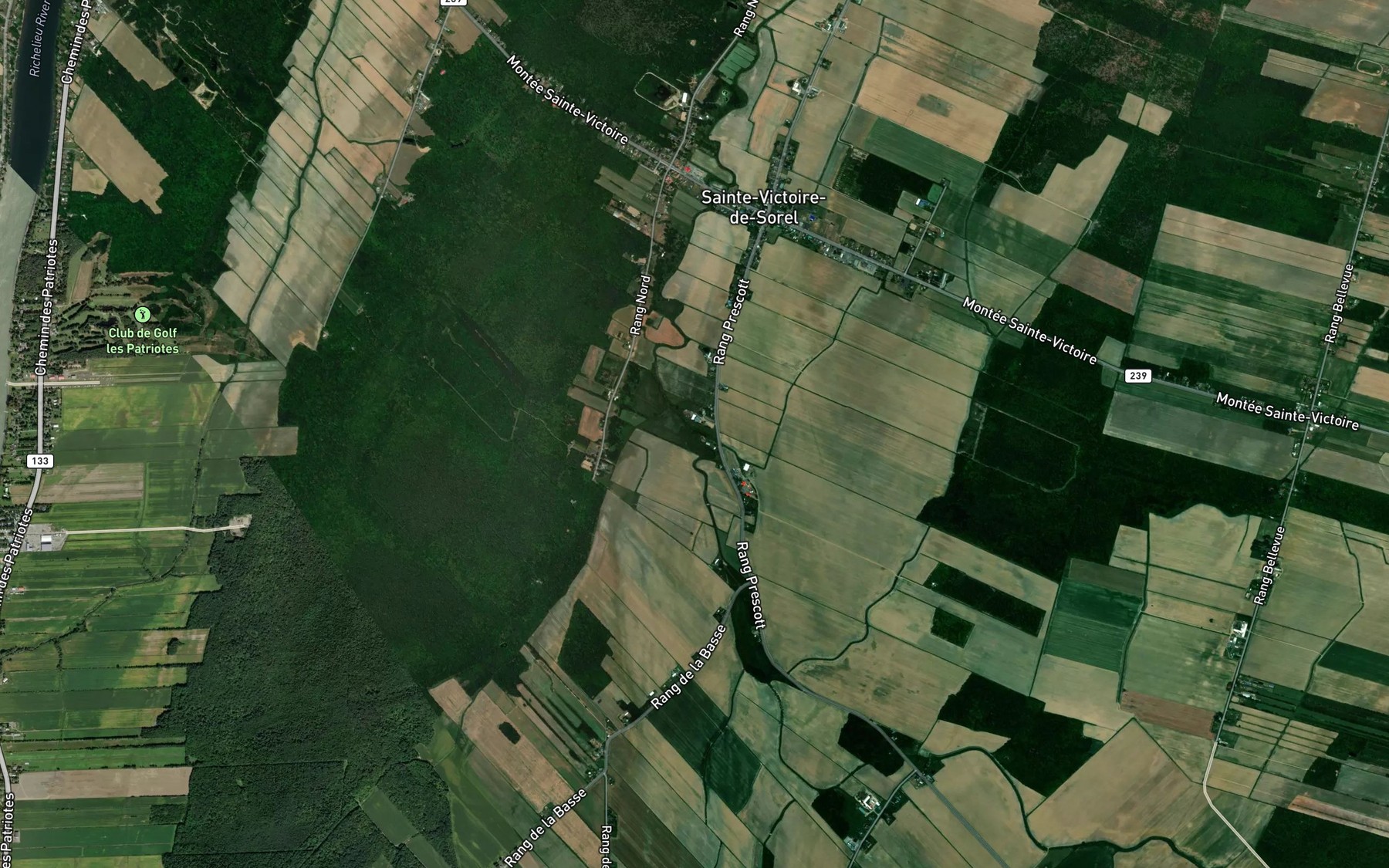 Satellite map of the Decharge des Vingt Sud