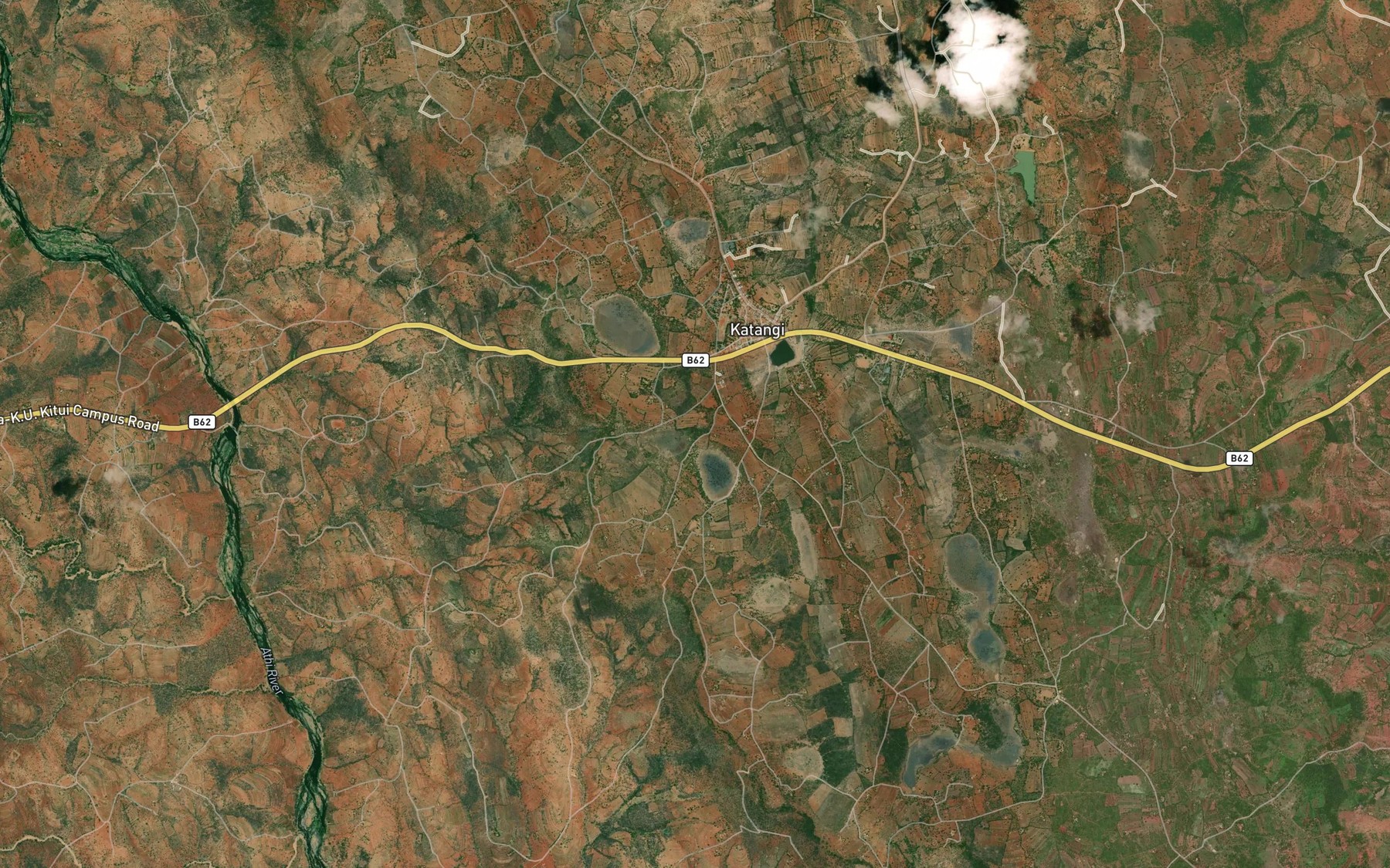 Satellite map of the Katangi Dam
