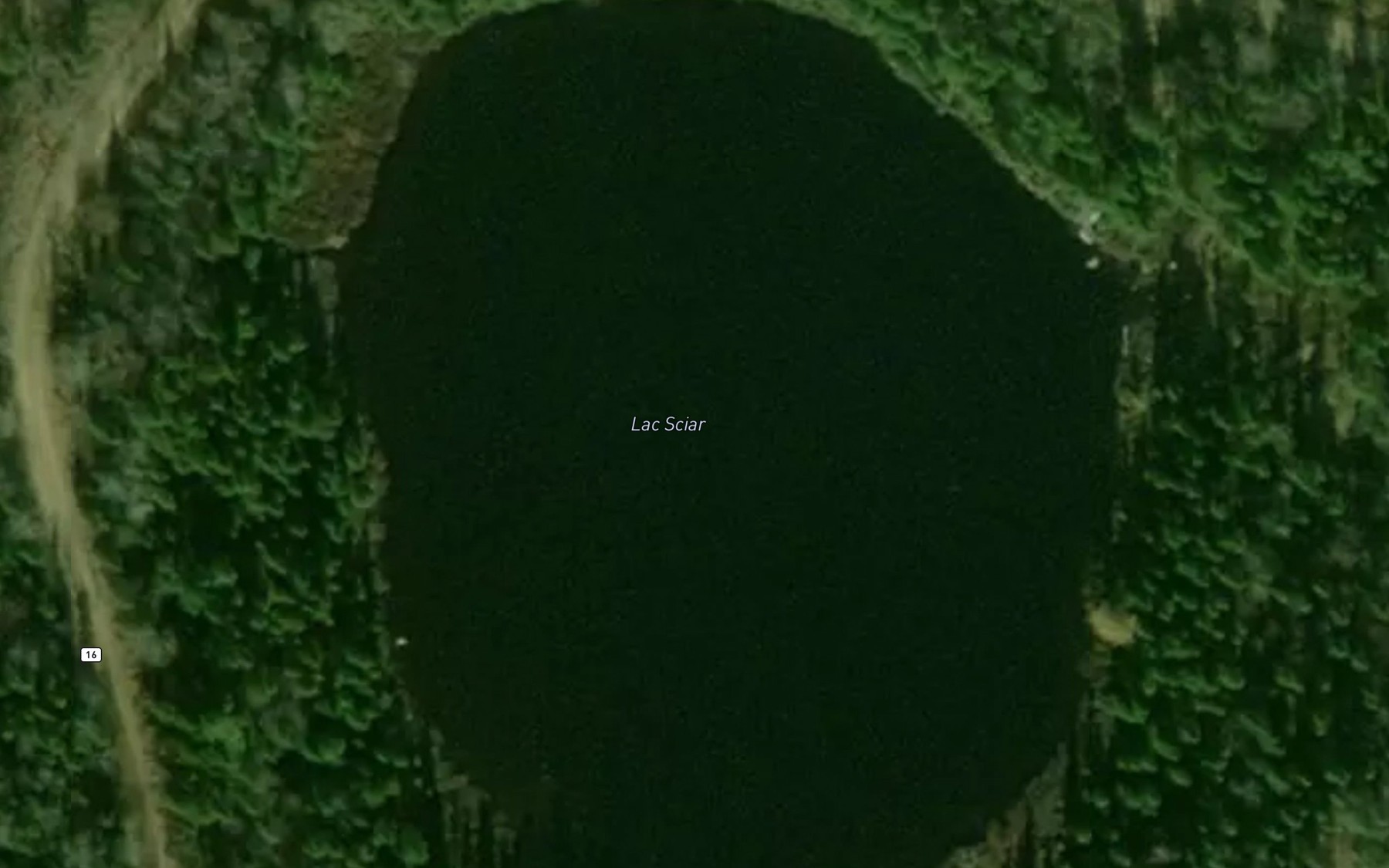 Satellite map of the Lac Sciar