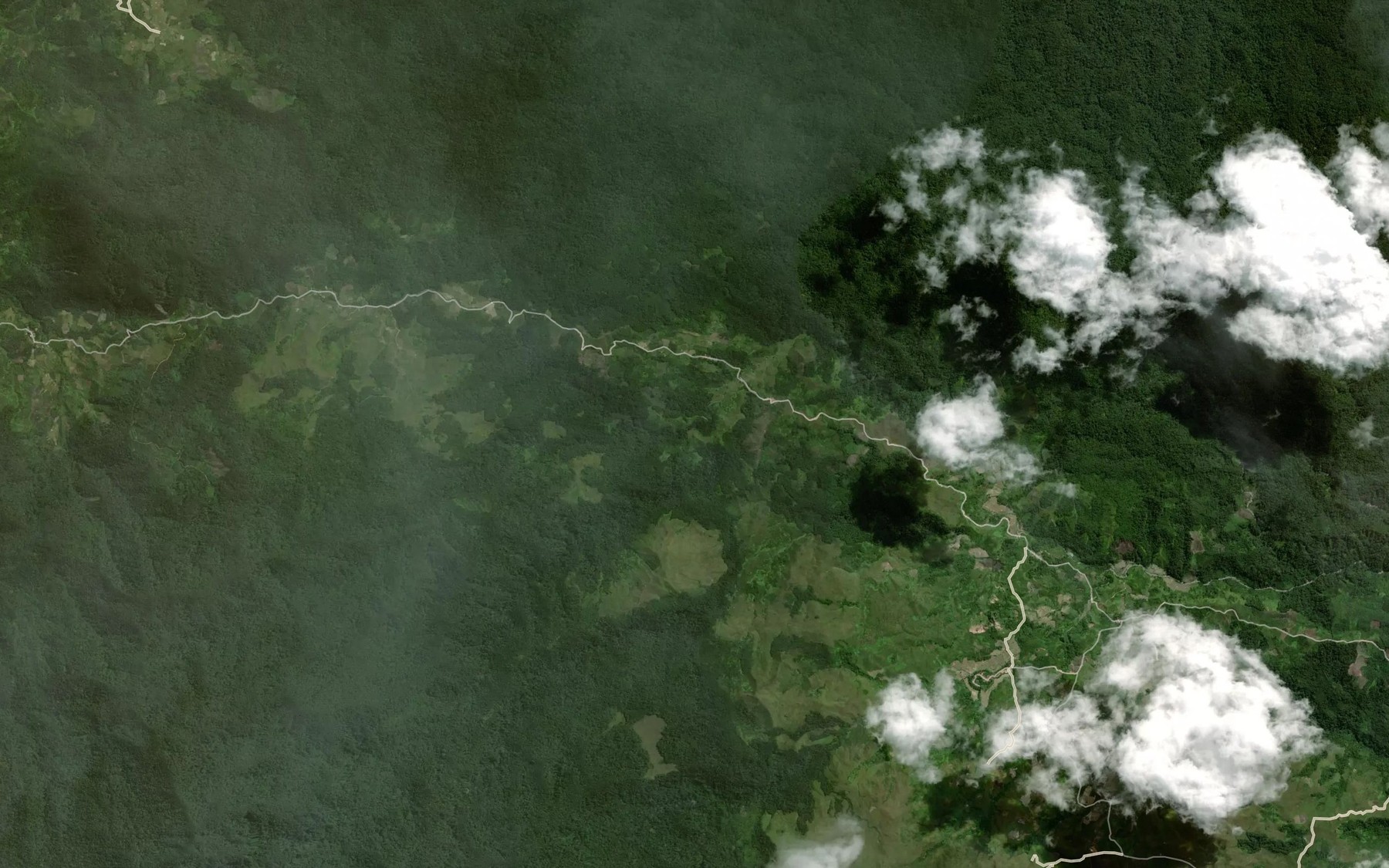 Satellite map of the Aek Simariuung