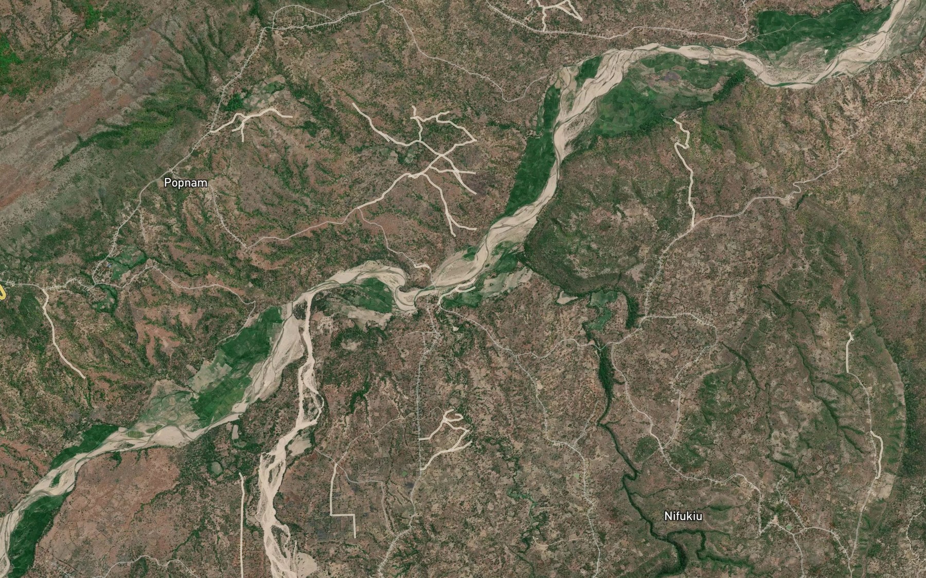 Satellite map of the Nono Bila