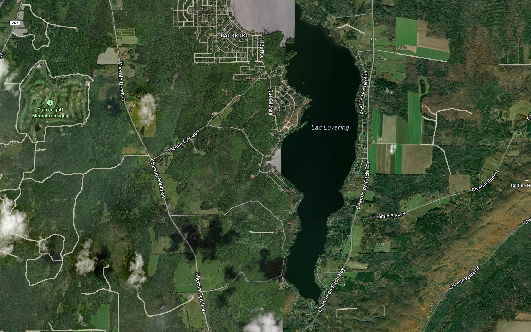 Satellite map of the Ruisseau Alger