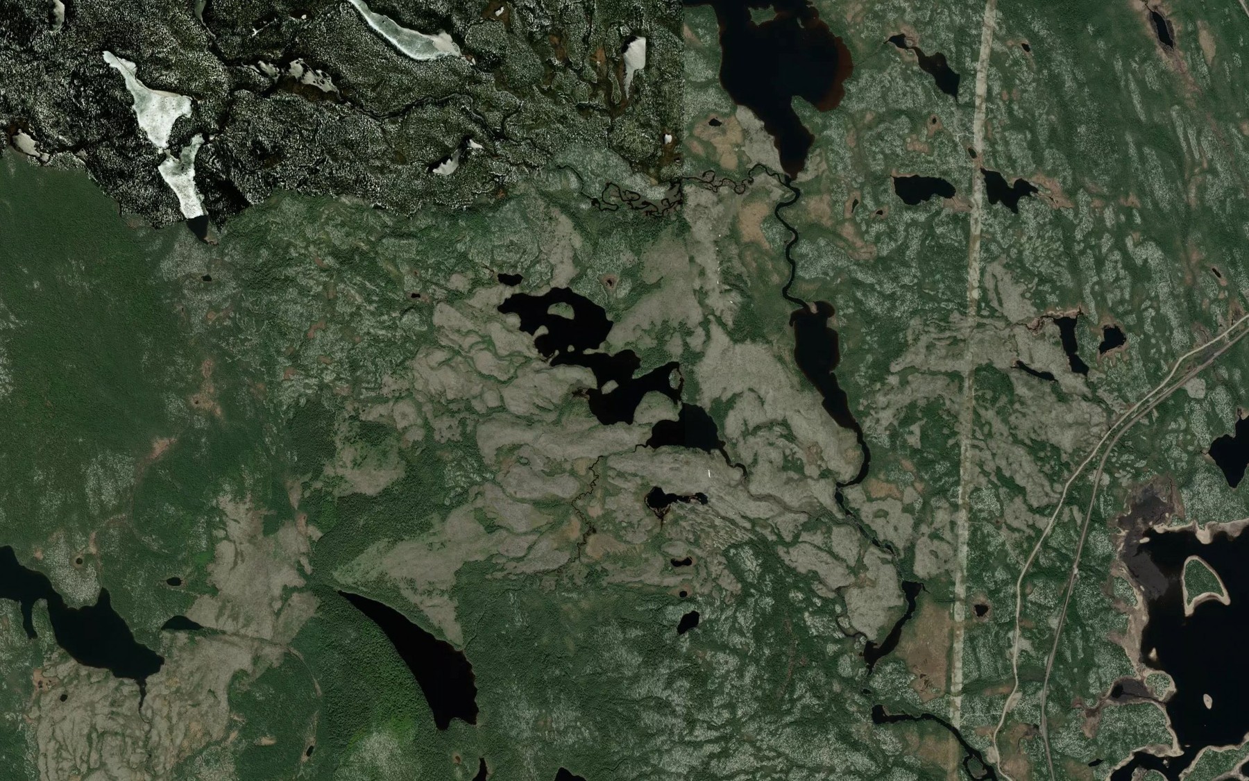 Satellite map of the Lac de l'Intrusion