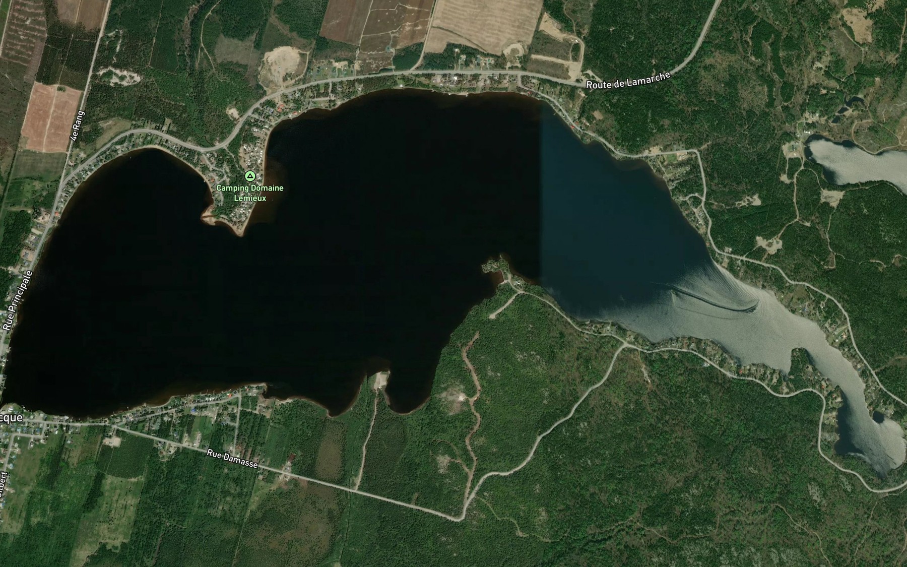 Satellite map of the Lac Labrecque