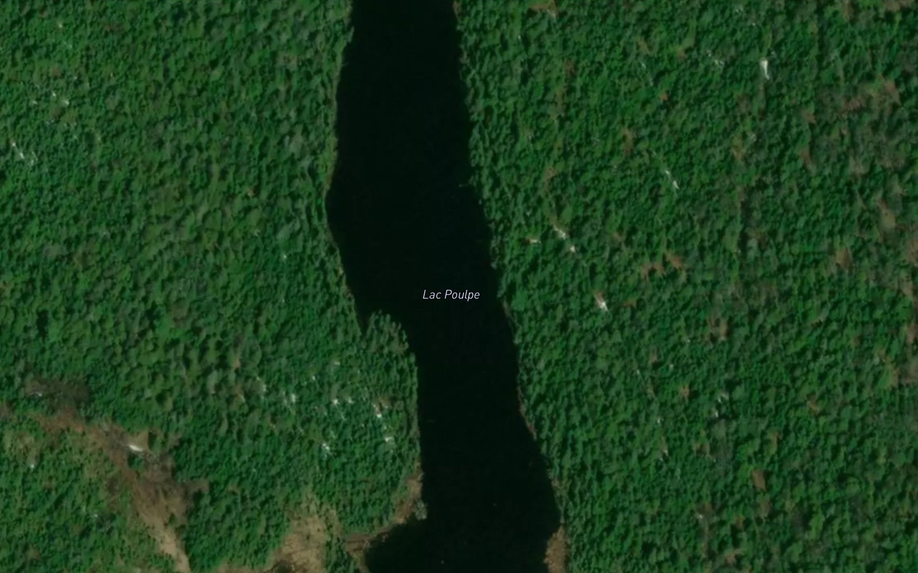 Satellite map of the Lac Poulpe