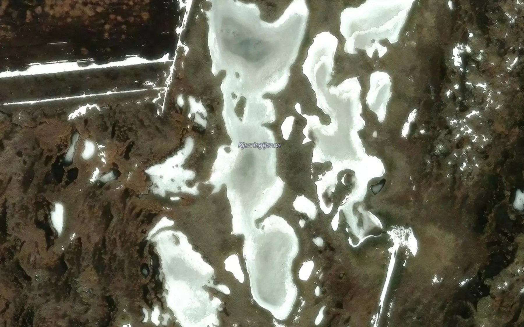 Satellite map of the Kjerringtjonna