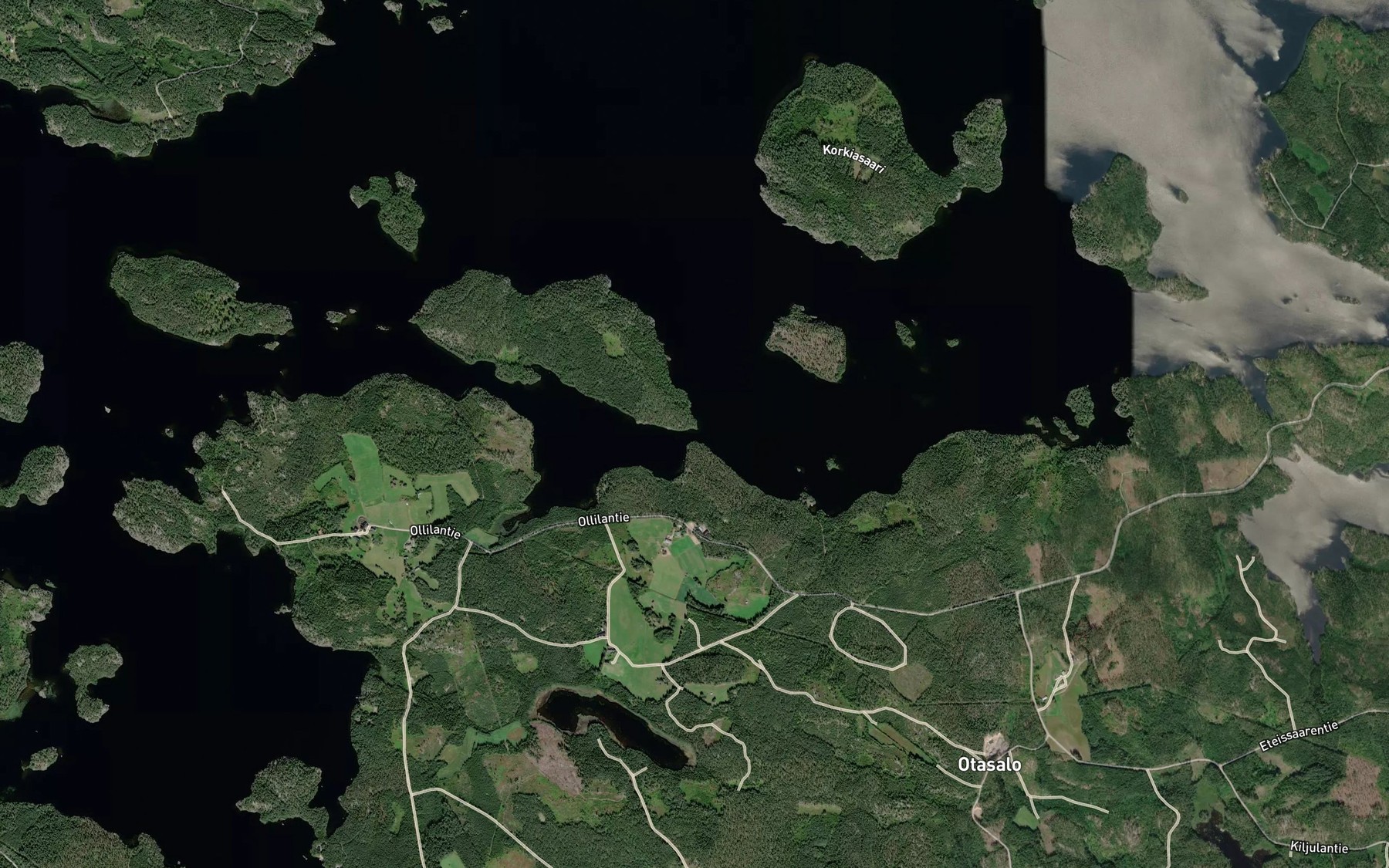 Satellite map of the Lamminsalmi