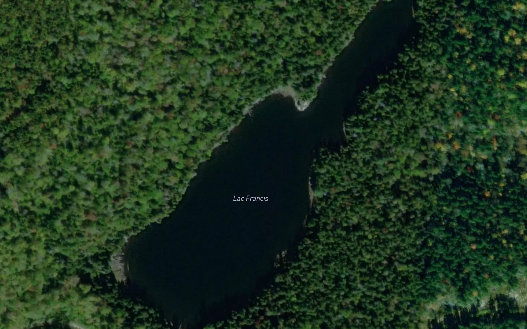 Satellite map of the Lac Francis
