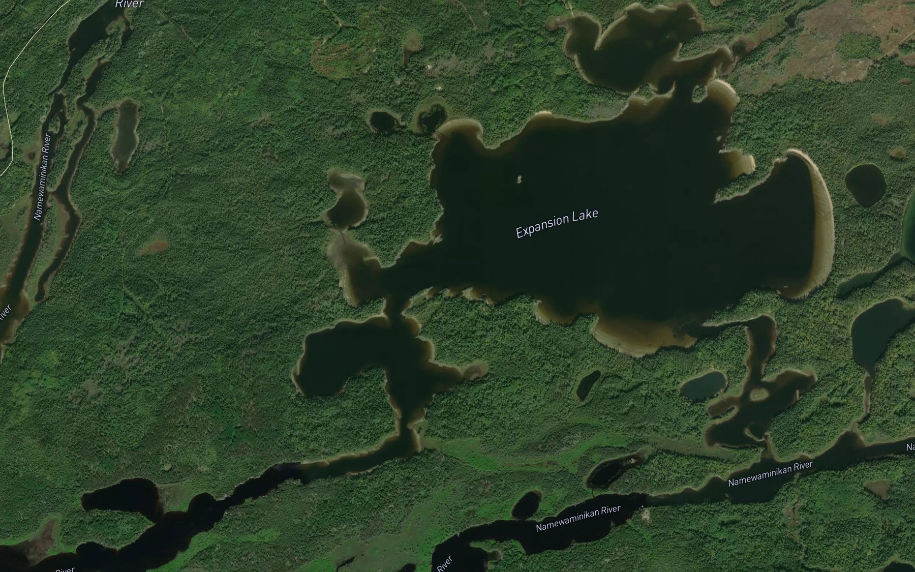 Satellite map of the Expansion Lake