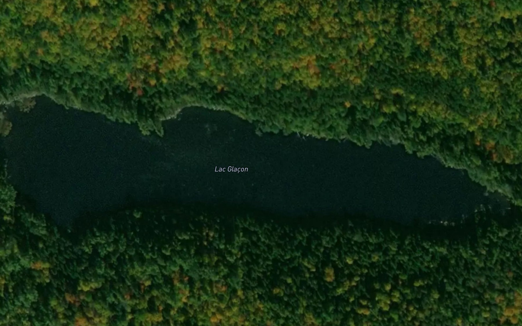 Satellite map of the Lac Glacon