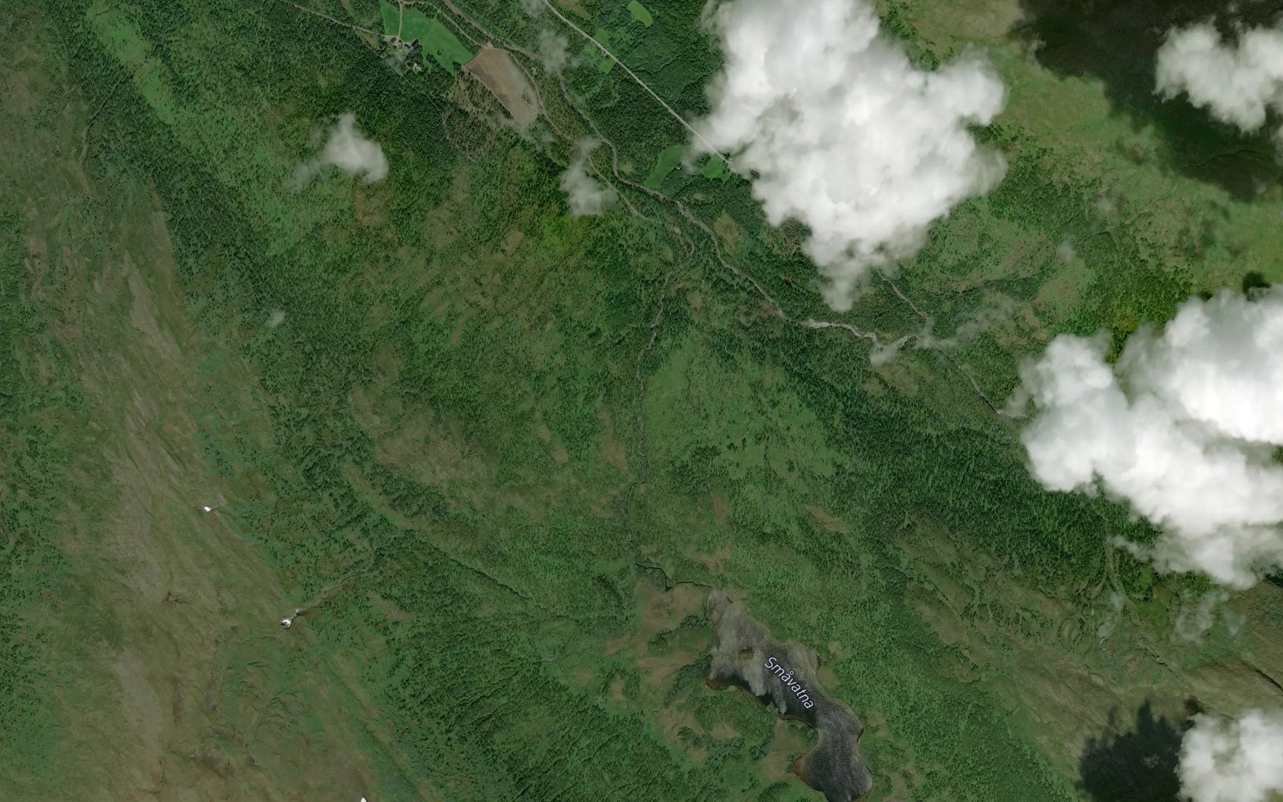 Satellite map of the Smavassbekken