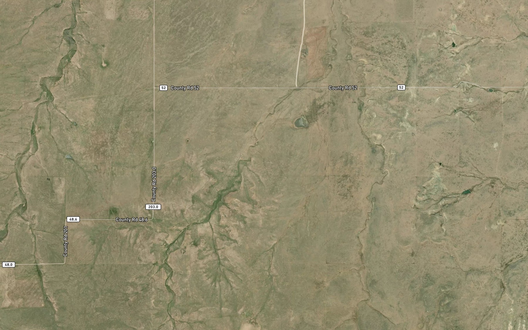 Satellite map of the Carl Sammons Division Reservoir