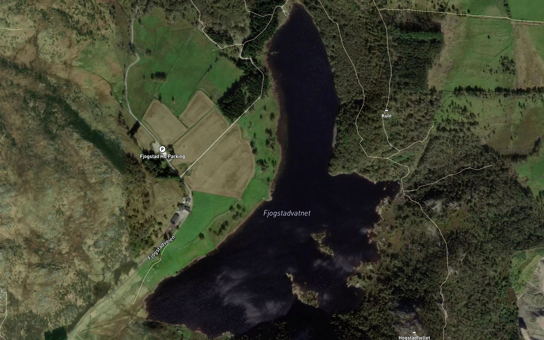 Satellite map of the Fjogstadvatnet
