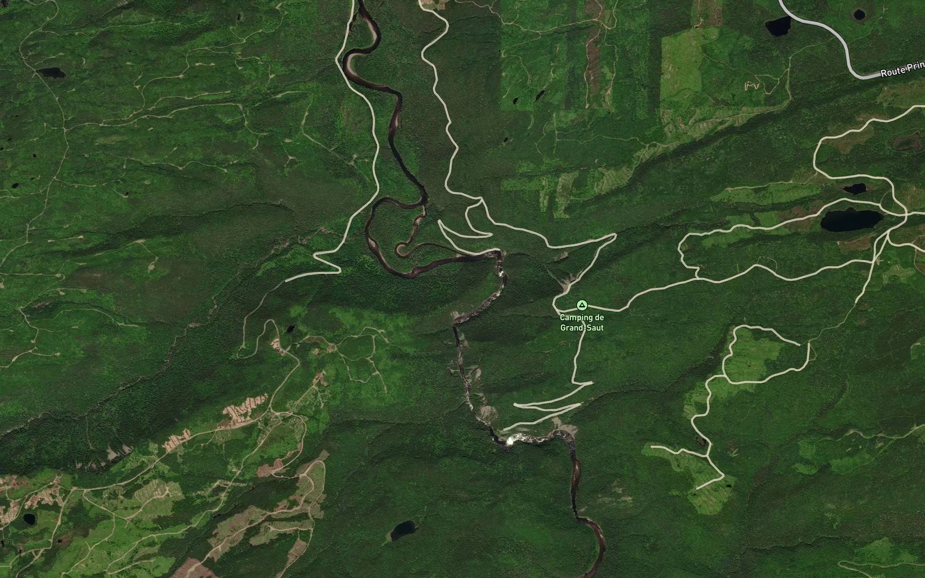 Satellite map of the Le Petit Saut