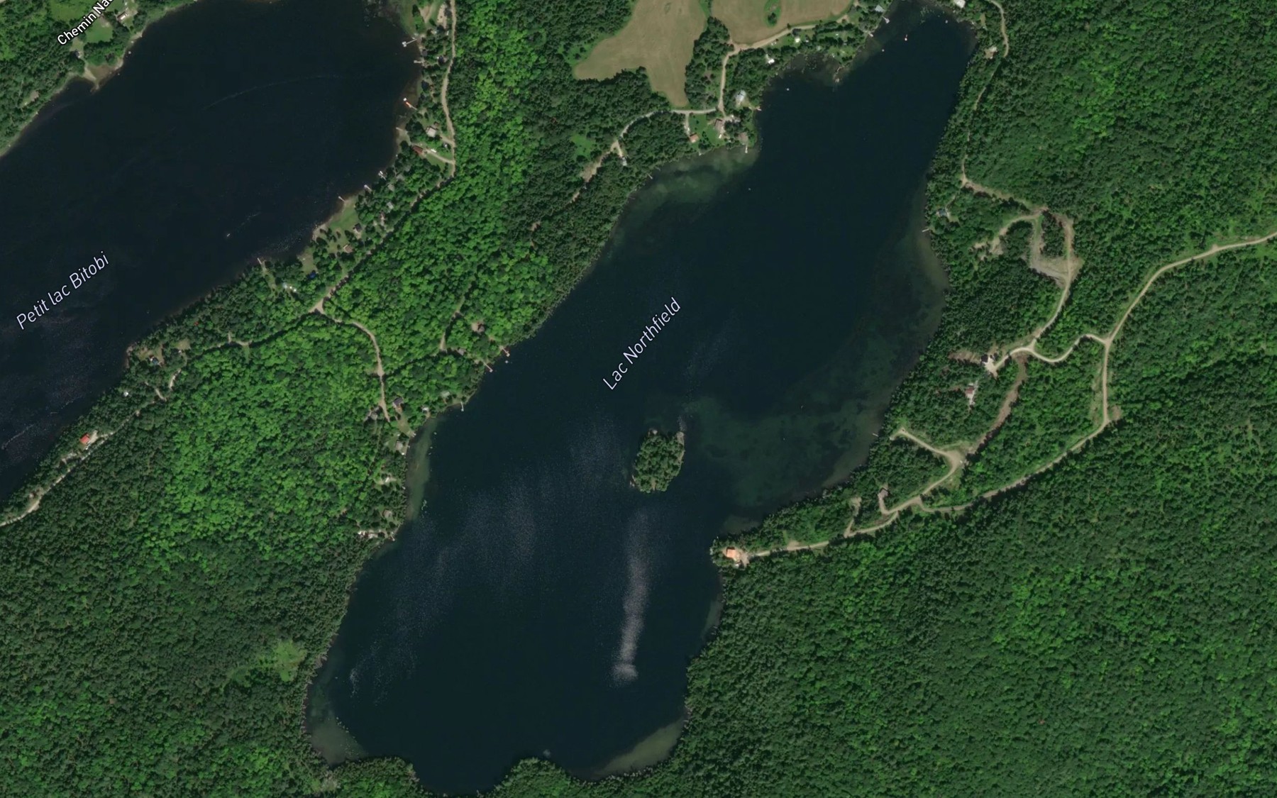 Satellite map of the Lac Northfield