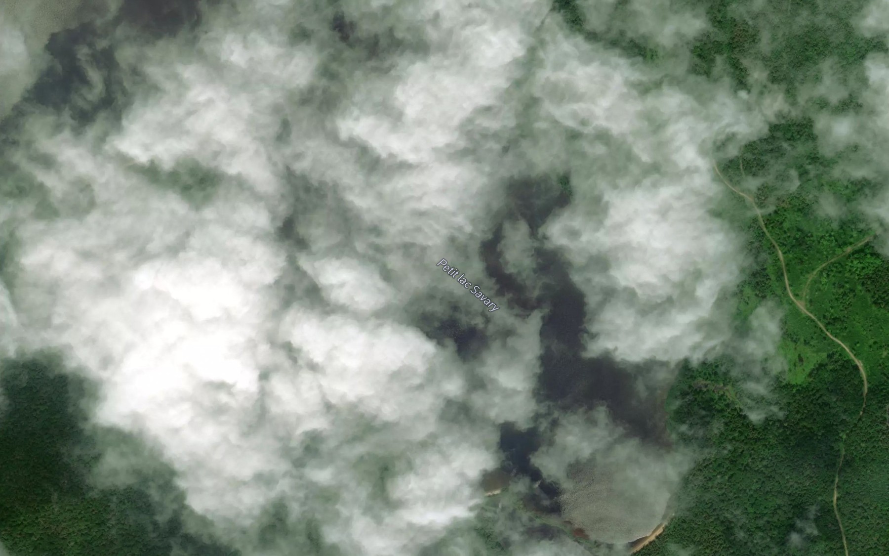Satellite map of the Petit lac Savary