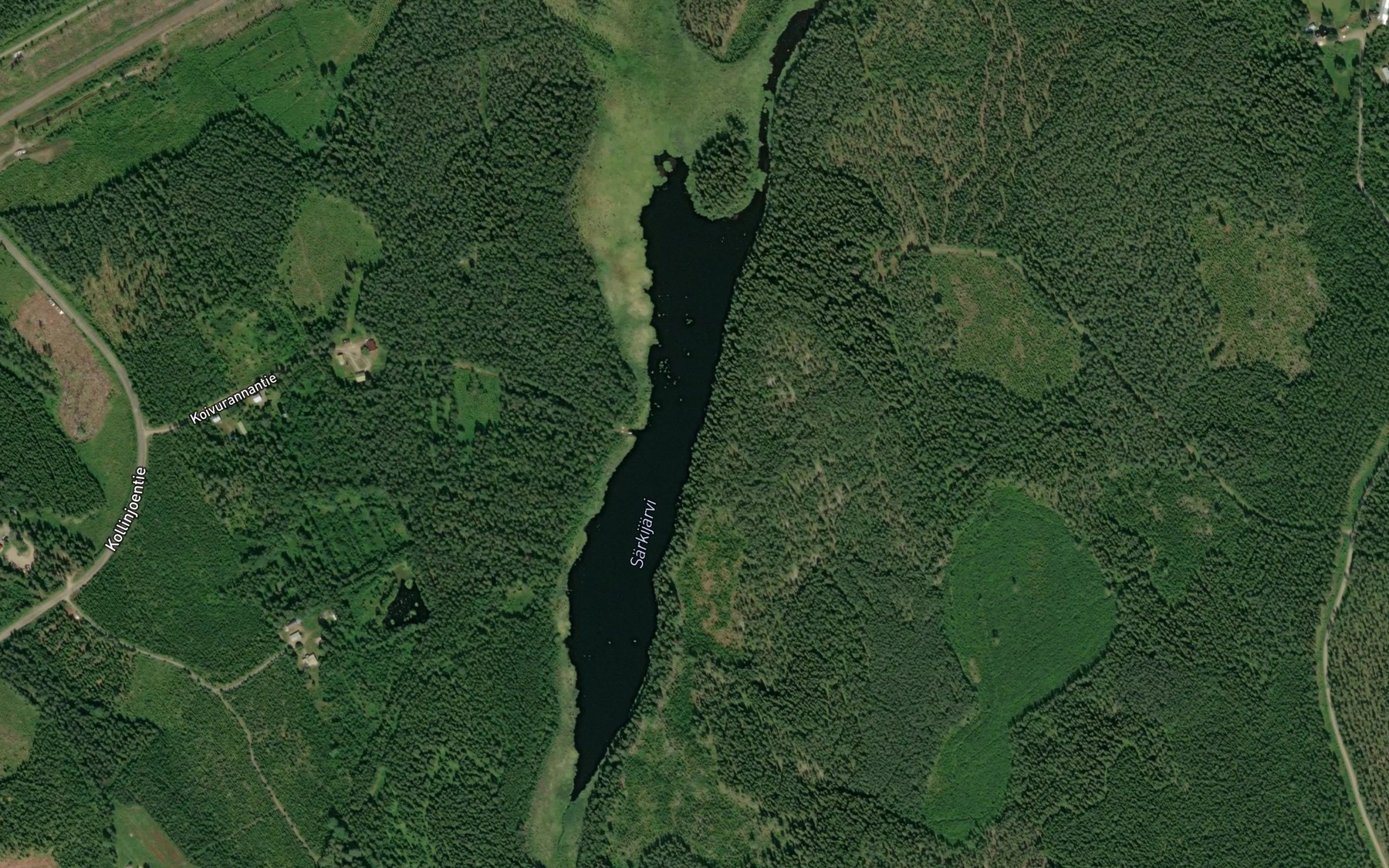 Satellite map of the Sarkijarvi