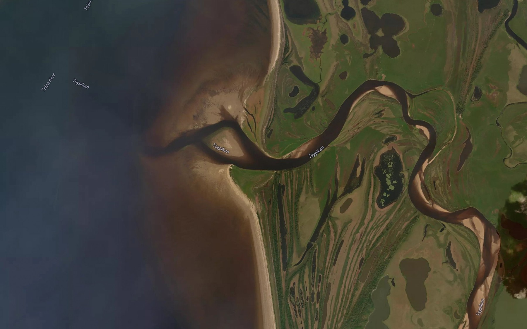 Satellite map of the Tsipikan