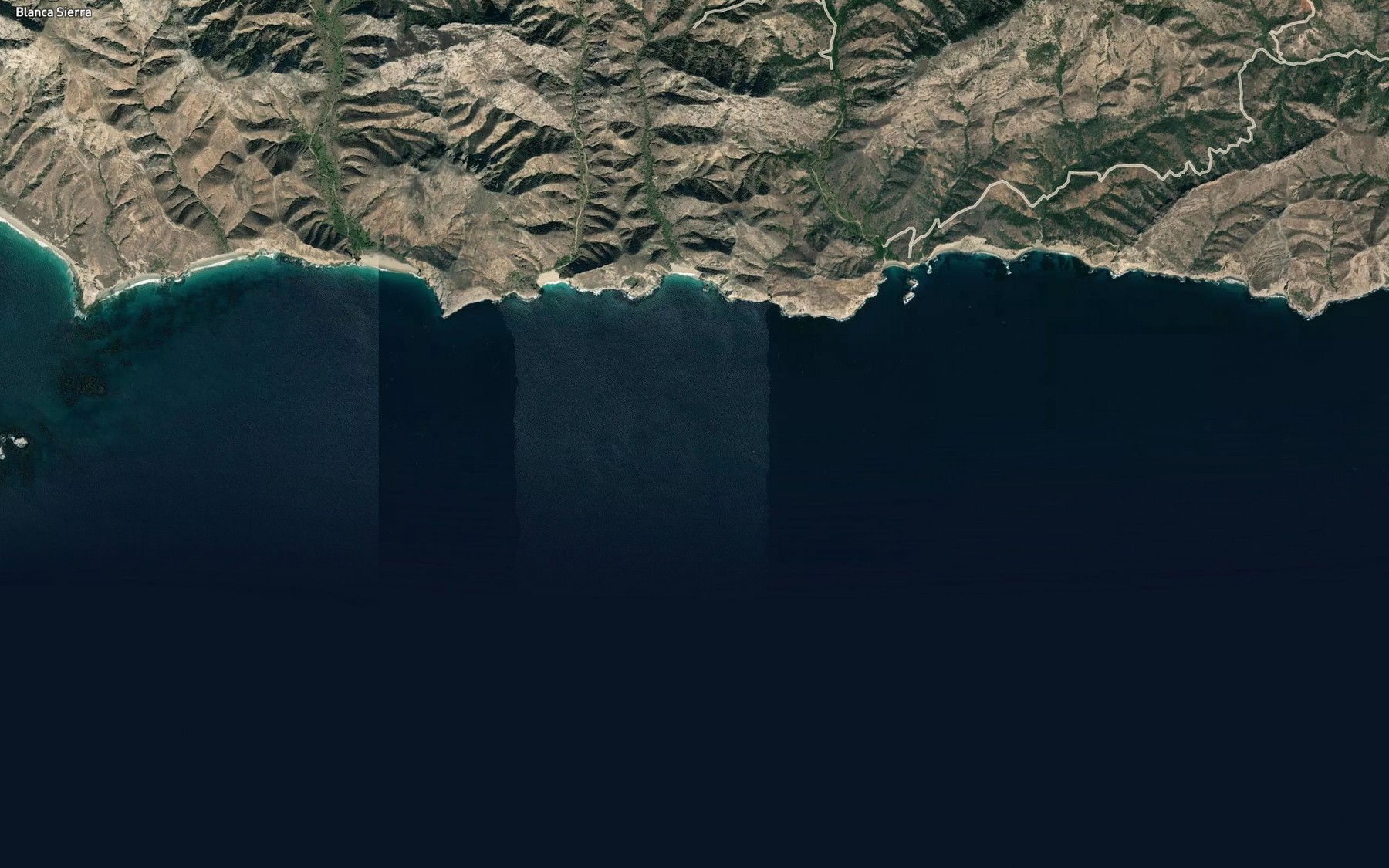 Satellite map of the Alamos Anchorage