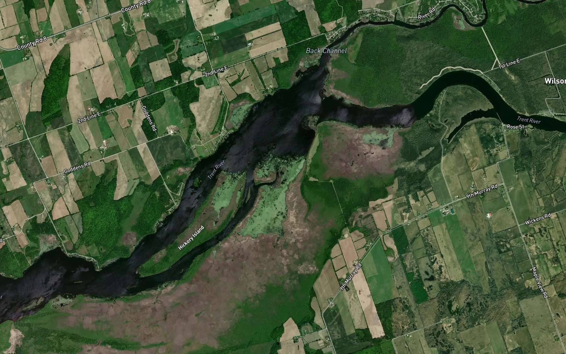 Satellite map of the Blue Hole