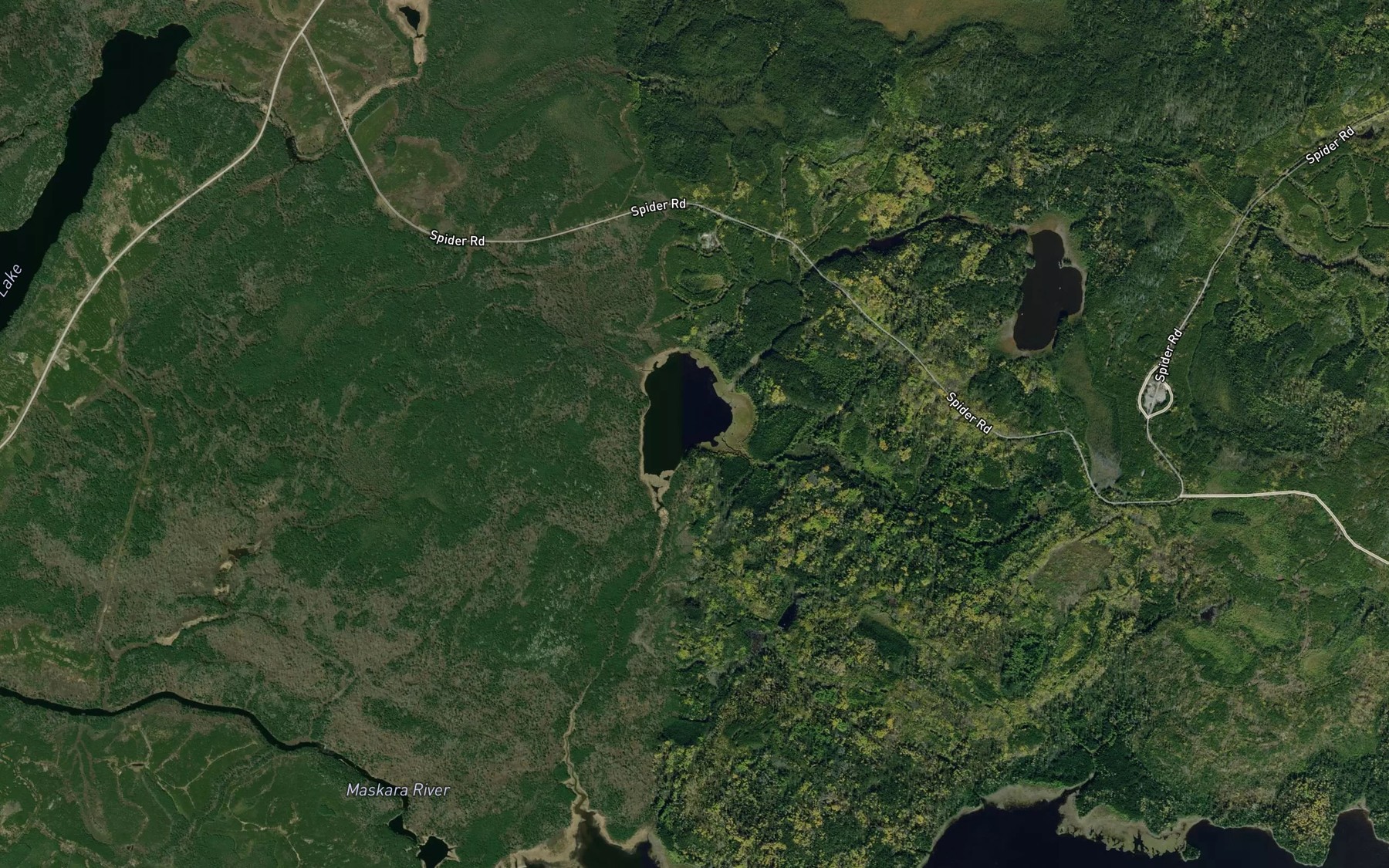 Satellite map of the Filter Lake