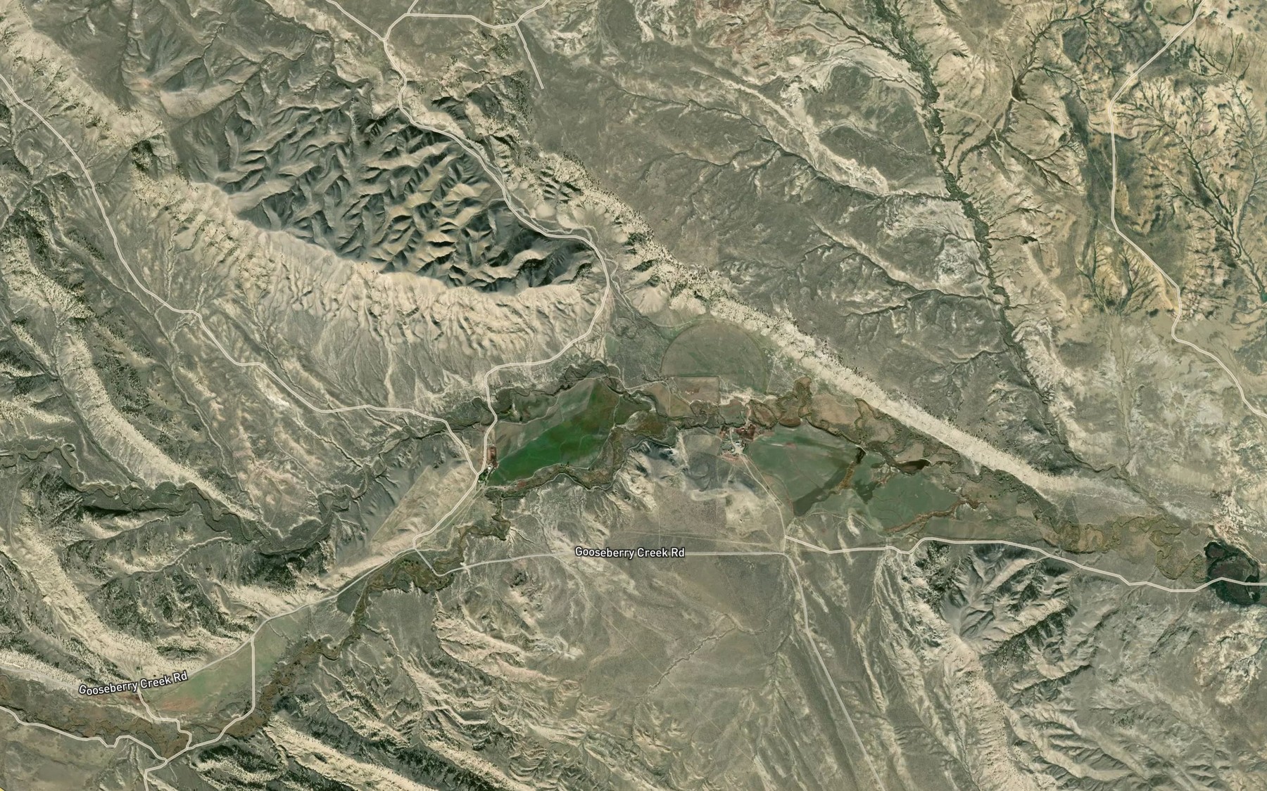 Satellite map of the Buffalo Creek