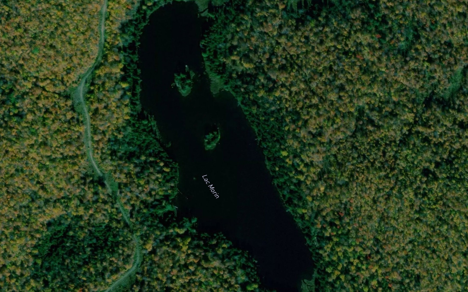 Satellite map of the Lac Morin