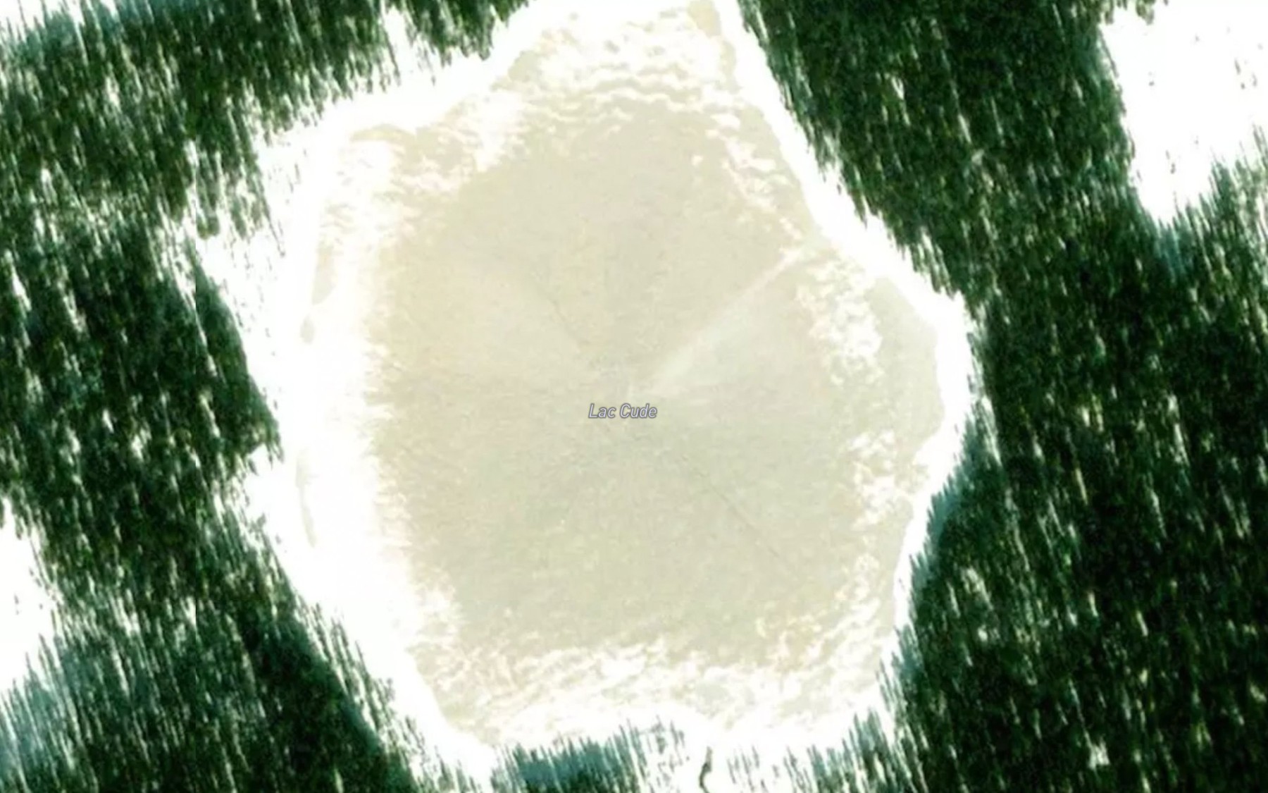 Satellite map of the Lac Cude