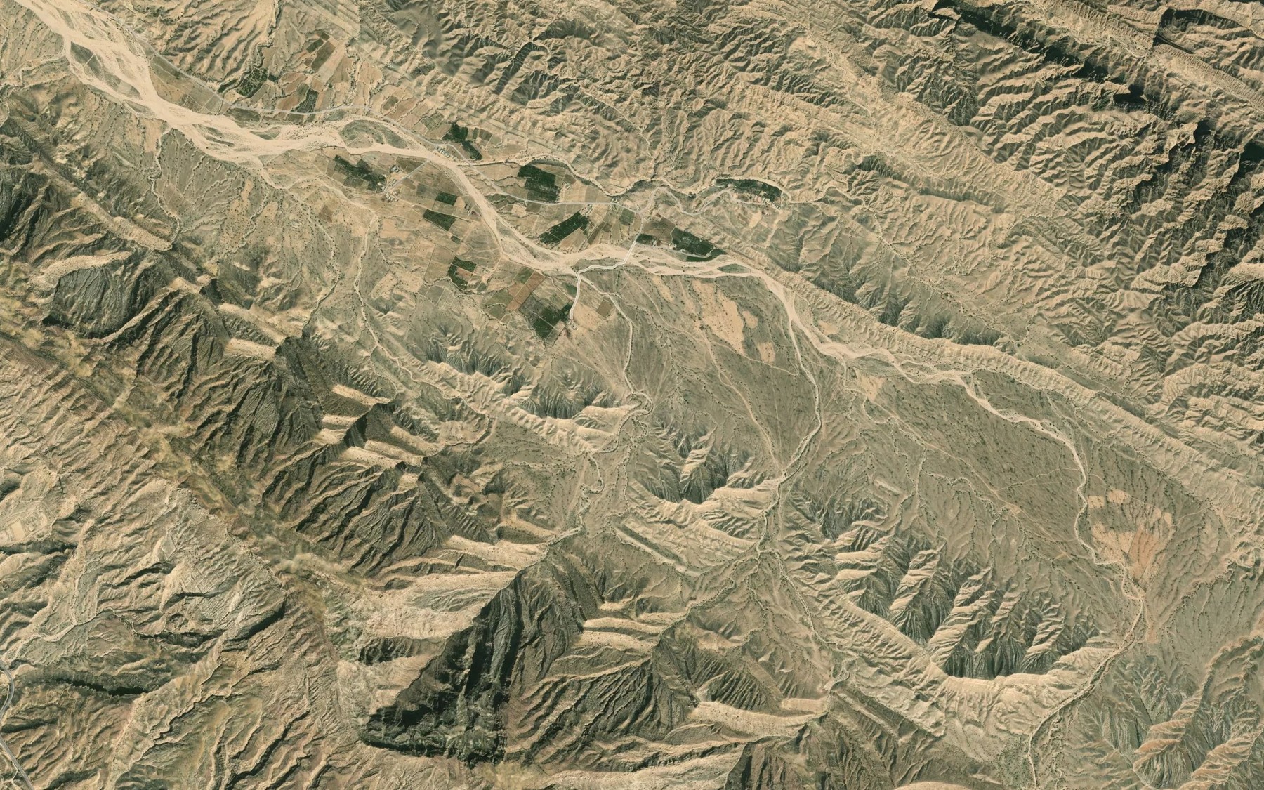 Satellite map of the Cheshmeh-ye Bisheh Rud