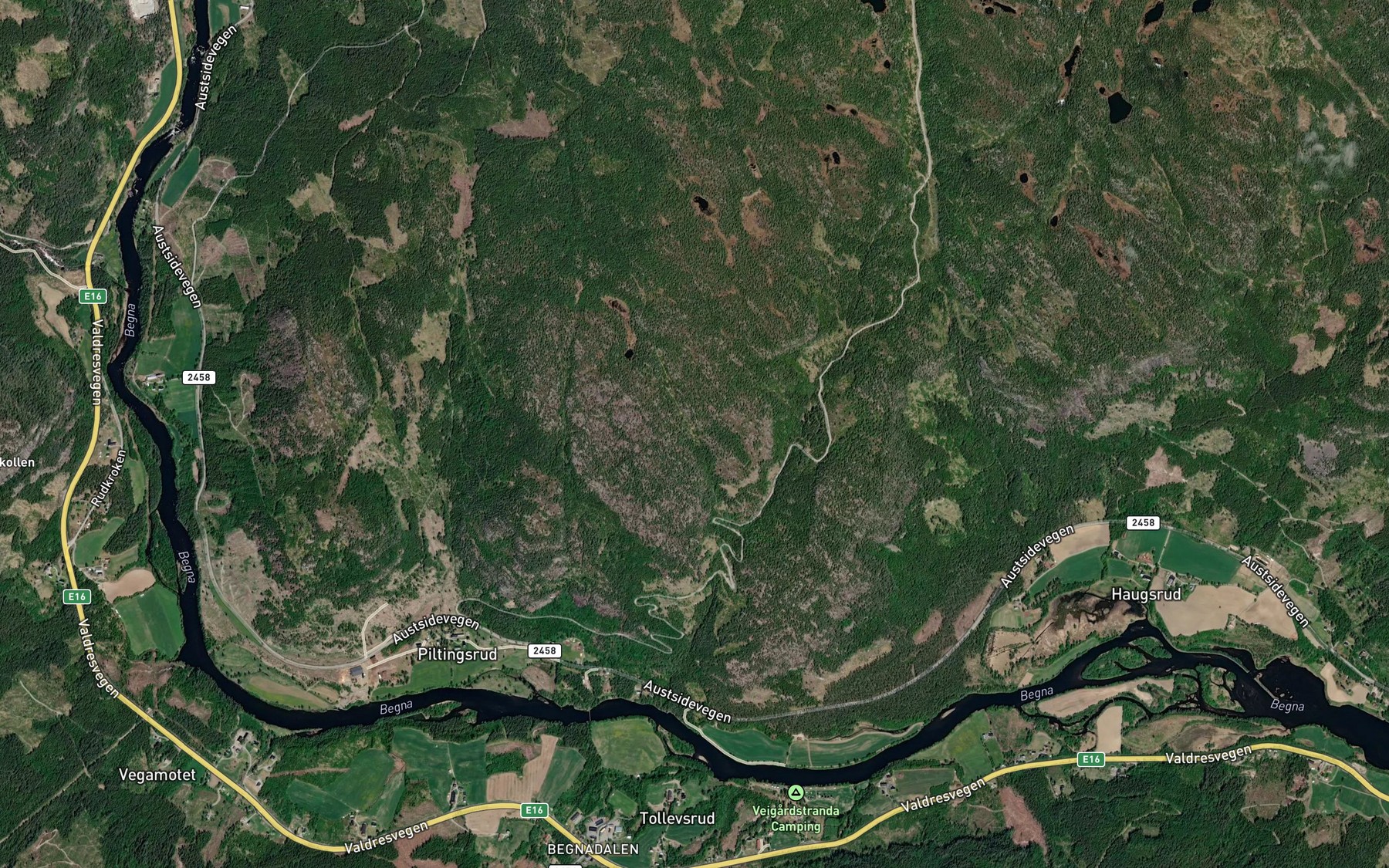 Satellite map of the Storbratabekken