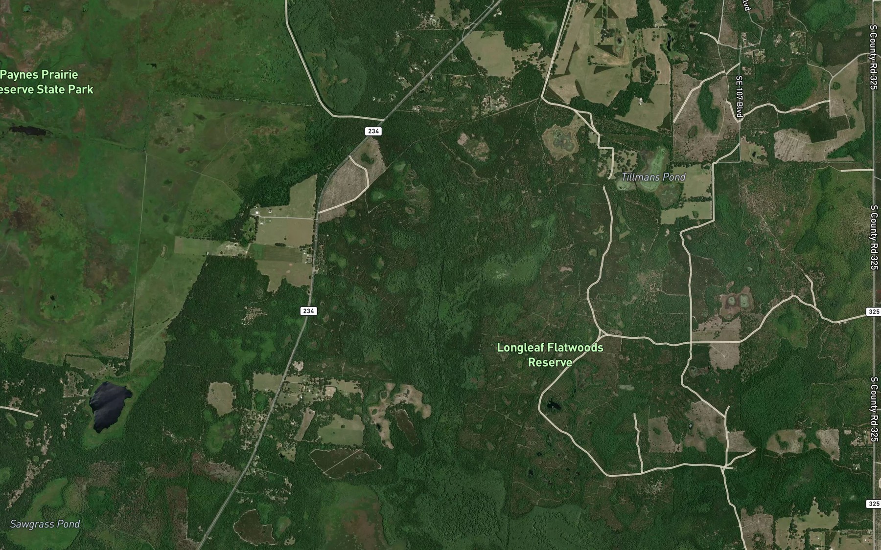 Satellite map of the Camps Canal