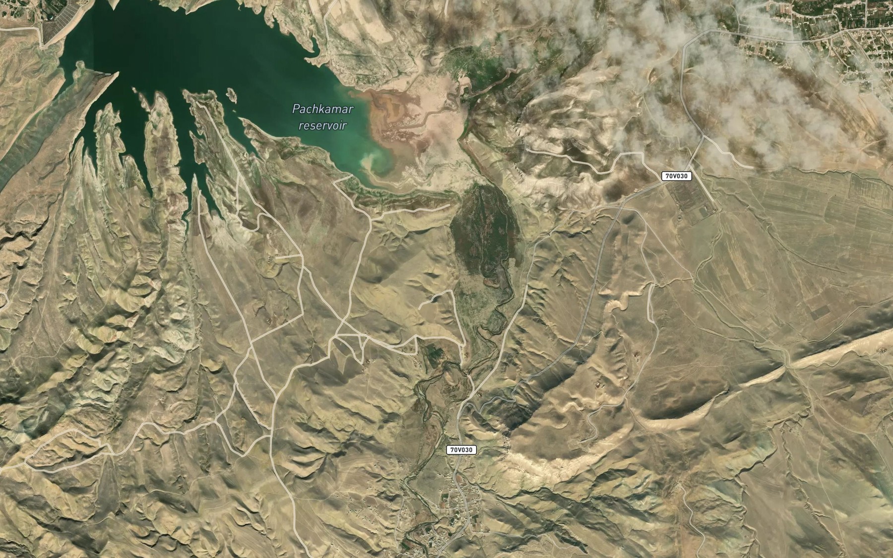 Satellite map of the Uradar'ya