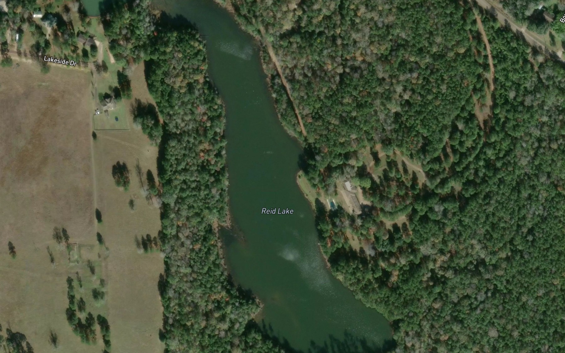 Satellite map of the Reid Lake