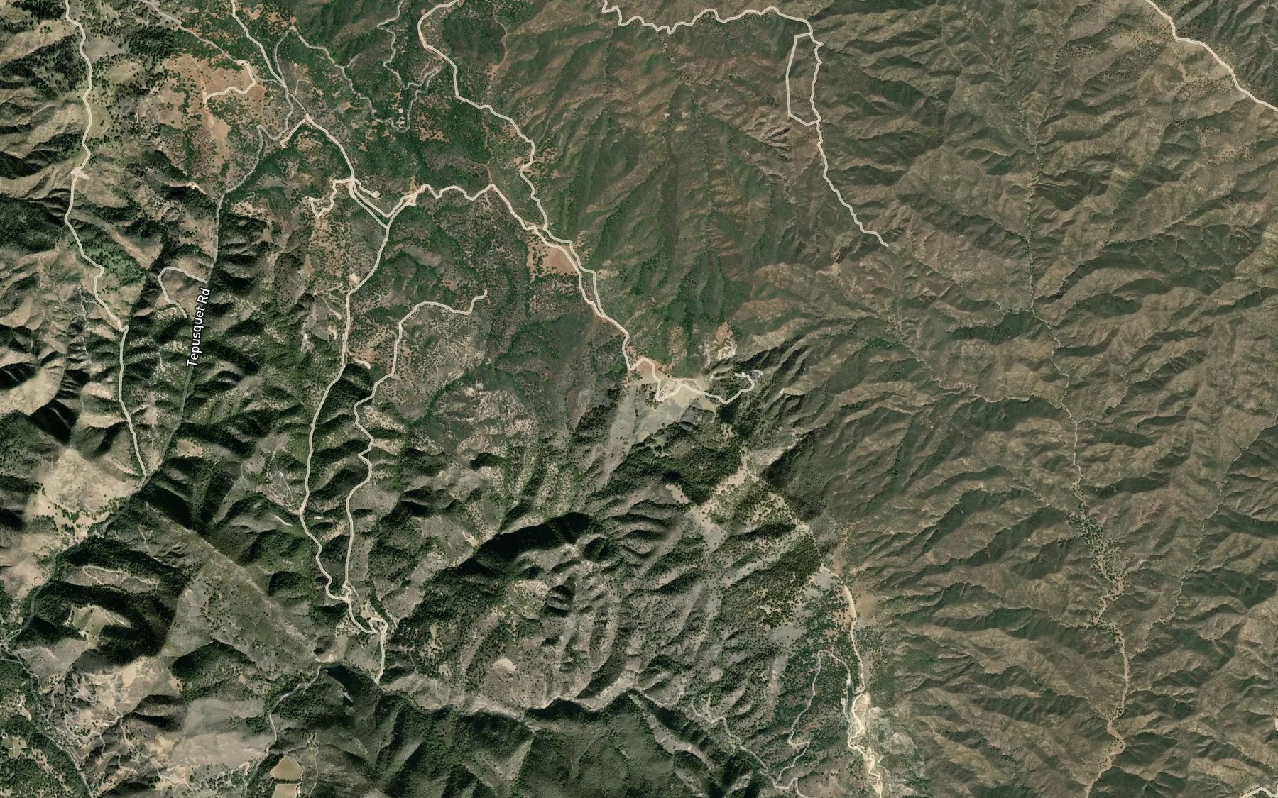 Satellite map of the Peach Tree Spring