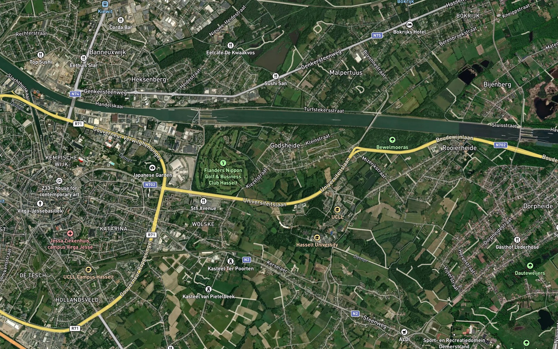 Satellite map of the Stiemer
