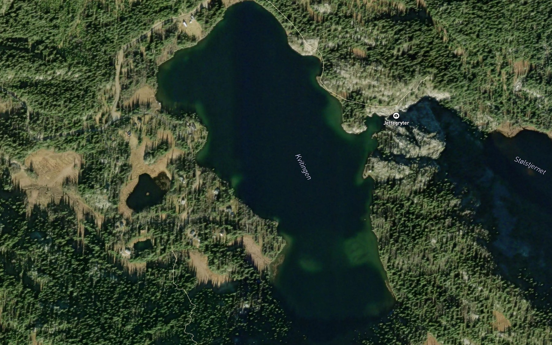 Satellite map of the Kvitingen