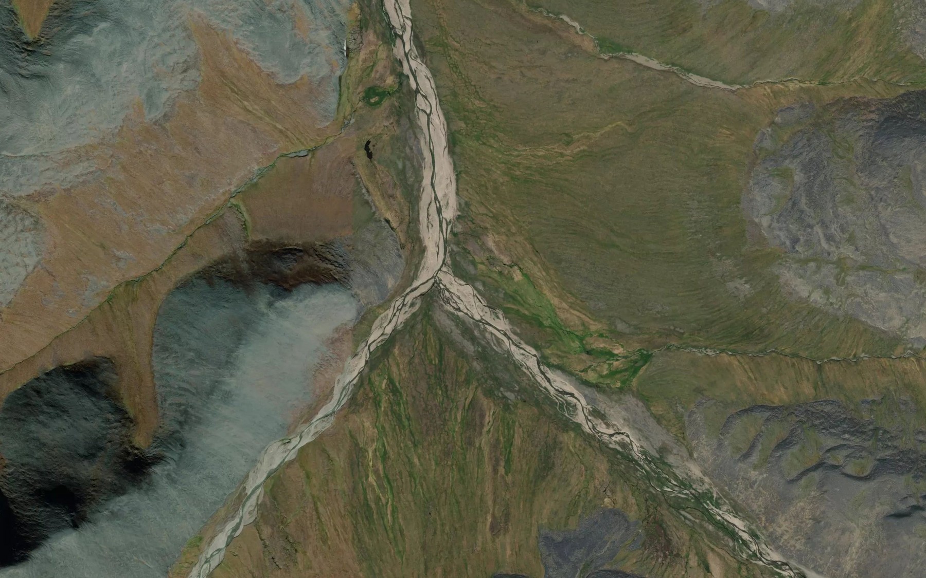 Satellite map of the Pravyy Yergyveyem