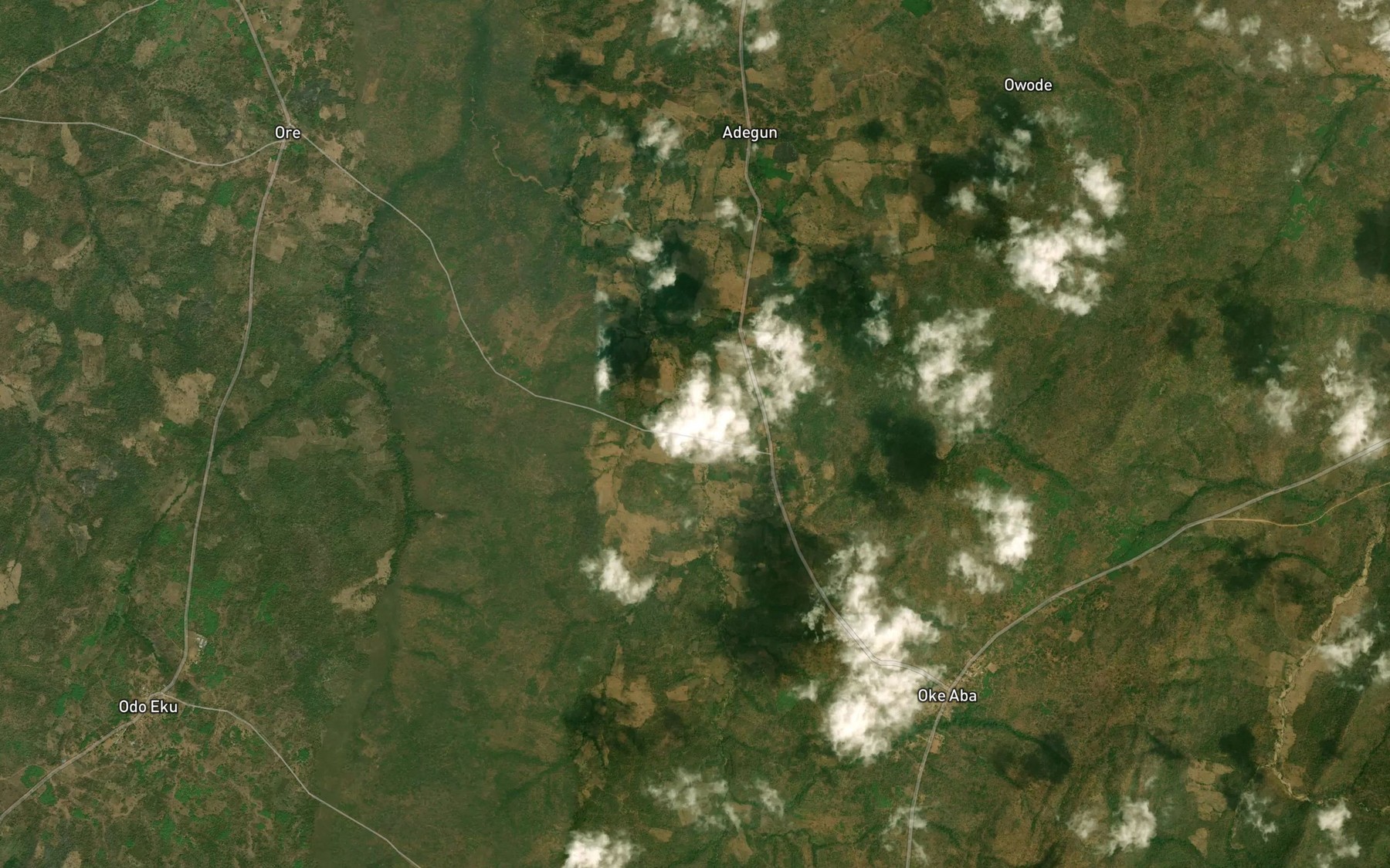 Satellite map of the RiverIrobi