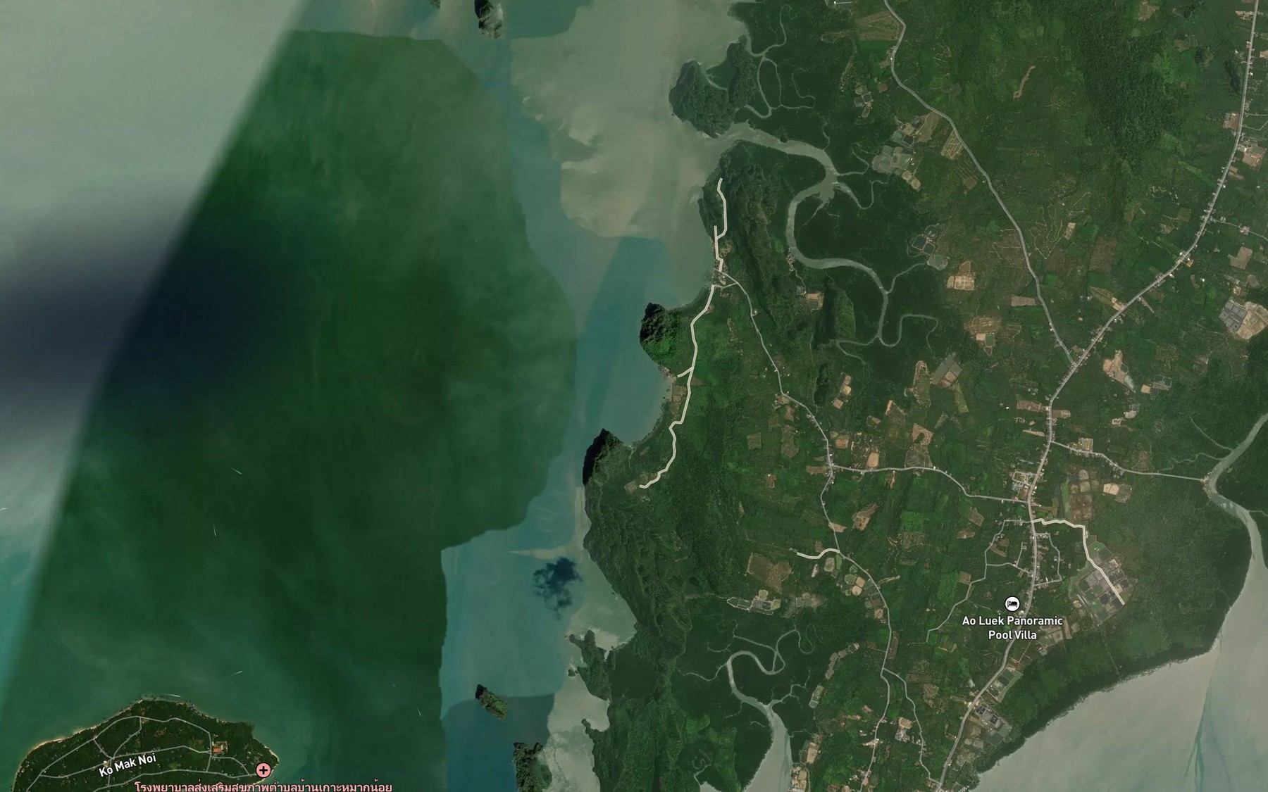 Satellite map of the Ao Muang